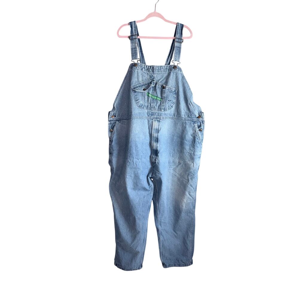 Vintage key men’s denim 100% cotton overalls 54X30 farmer grandpa scarecrow farm
